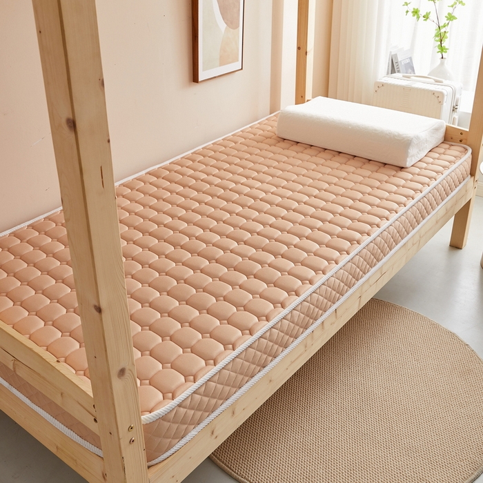 91家纺网 家纺一手货源 找家纺 卡派 2024新款单人床乳胶记忆棉立体加厚加高床垫5-10cm（面包格系列） 驼色