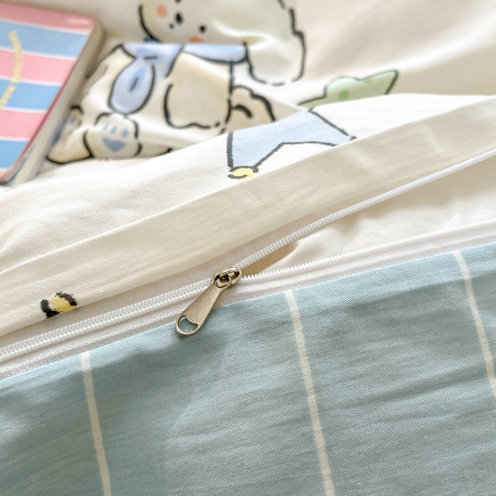 91家纺网 家纺一手货源 找家纺 慕尚家纺 2025新款全棉印花四件套 旺旺