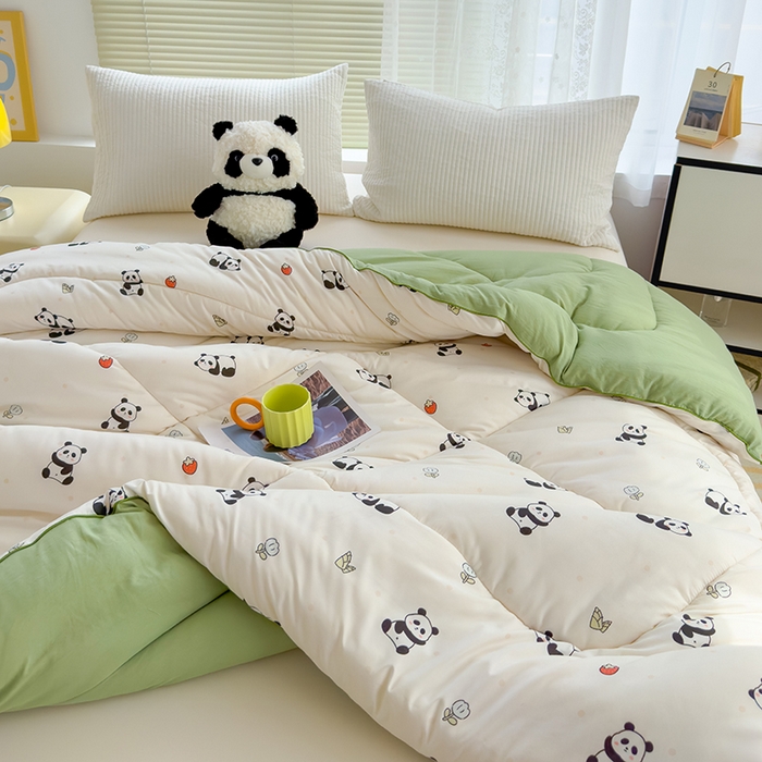 91家纺网 家纺一手货源 找家纺 （总）卡派 2024新款亲肤水洗棉印花春秋被