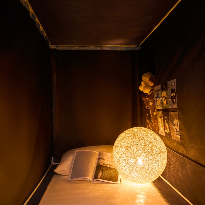 91家纺网 家纺一手货源 找家纺 迪凡保罗蚊帐 2025新款2416纳米环保加厚强遮光大版数码印花学生蚊帐（自带靠墙帘） 调皮狗