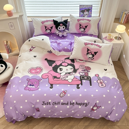 91家纺网 家纺一手货源 找家纺 （总）暮思家居 2024新款正版授权三丽鸥大阪全棉数码印花纯棉四件套