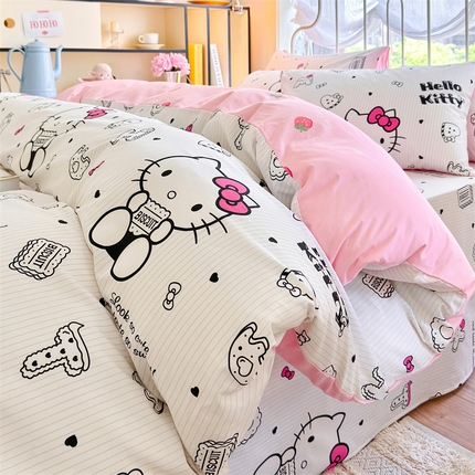 91家纺网 家纺一手货源 找家纺 （总）2024新款授权经典奥特曼-三丽鸥全棉卡通四件套学生三件套【含防伪标】