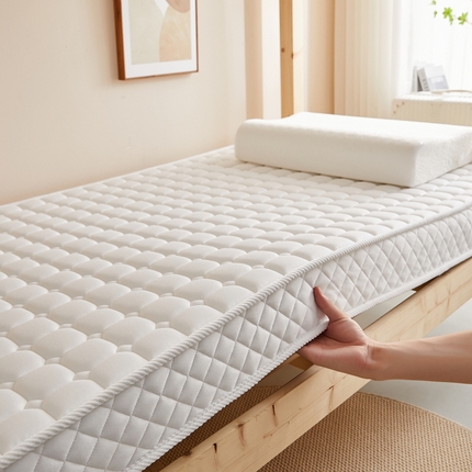 卡派 2024新款单人床乳胶记忆棉立体加厚加高床垫5-10cm（面包格系列） 奶白