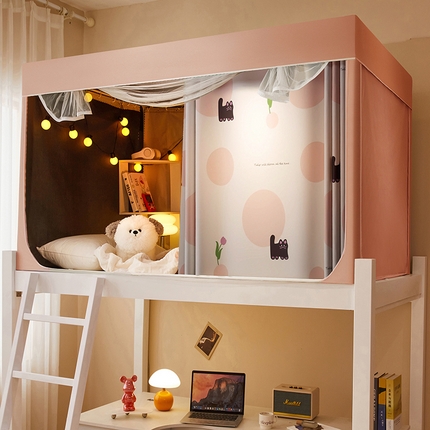 91家纺网 家纺一手货源 找家纺 （总）2024新款学生宿舍强遮光坐床蚊帐