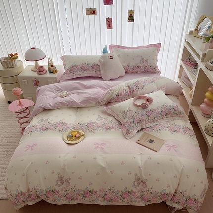 于果 2024新款全棉13370四件套(10） 洛香忆梦