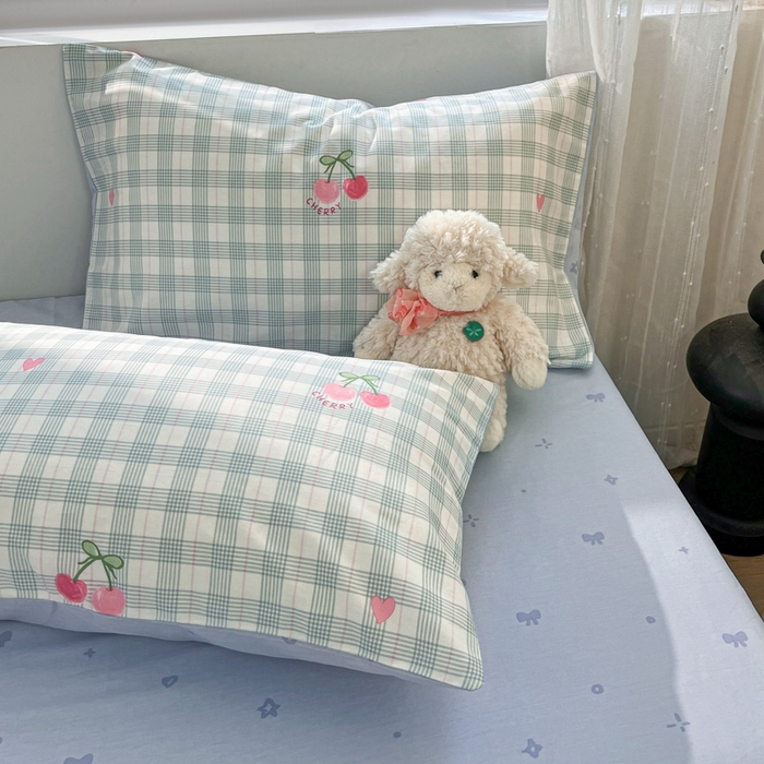 91家纺网 家纺一手货源 找家纺 慕尚家纺 2025新款全棉印花四件套 樱桃