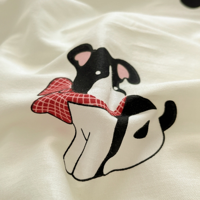 91家纺网 家纺一手货源 找家纺 慕尚家纺 2025新款全棉印花四件套 萌宠乐园