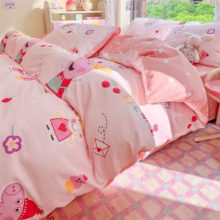 91家纺网 家纺一手货源 找家纺 （总）2024新款授权经典奥特曼-三丽鸥全棉卡通四件套学生三件套【含防伪标】