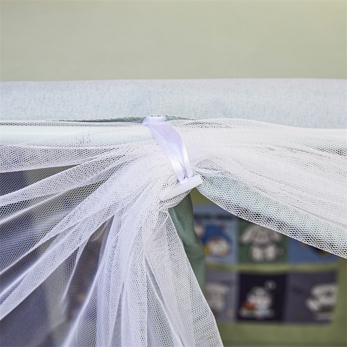 91家纺网 家纺一手货源 找家纺 迪凡保罗蚊帐 2025新款2416纳米环保加厚强遮光大版数码印花学生蚊帐（自带靠墙帘） 牛油果奶