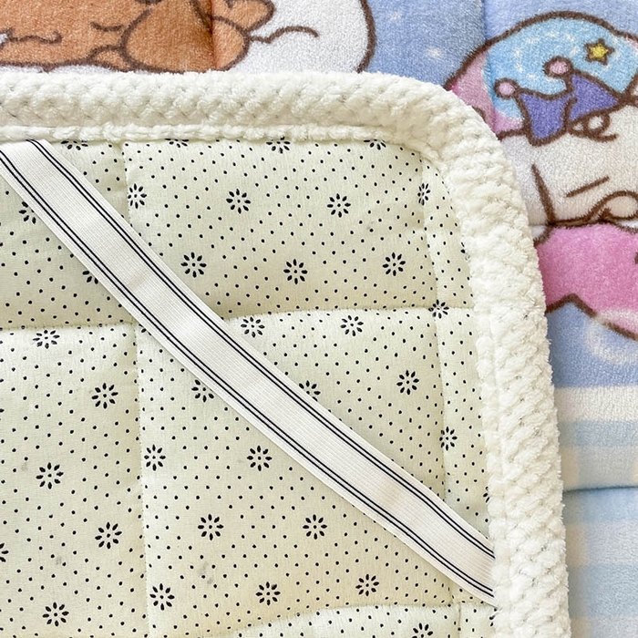 91家纺网 家纺一手货源 找家纺 米帛家纺 2024新款三丽鸥牛奶绒学生软垫 玉桂狗家族