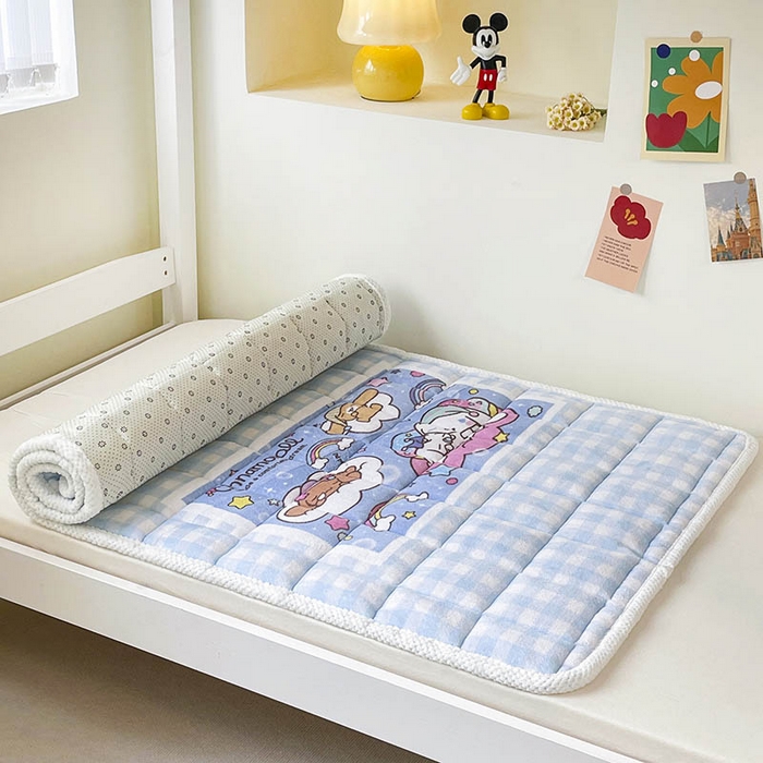 91家纺网 家纺一手货源 找家纺 米帛家纺 2024新款三丽鸥牛奶绒学生软垫 玉桂狗家族