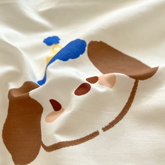 91家纺网 家纺一手货源 找家纺 慕尚家纺 2025新款全棉印花四件套 艾米熊