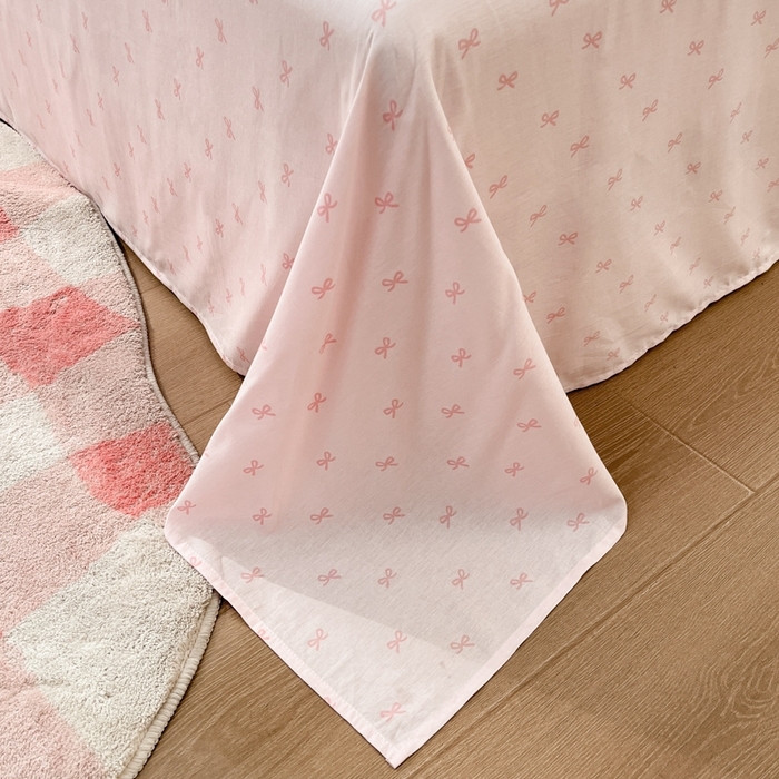 91家纺网 家纺一手货源 找家纺 慕尚家纺 2025新款全棉印花四件套 桃心狗