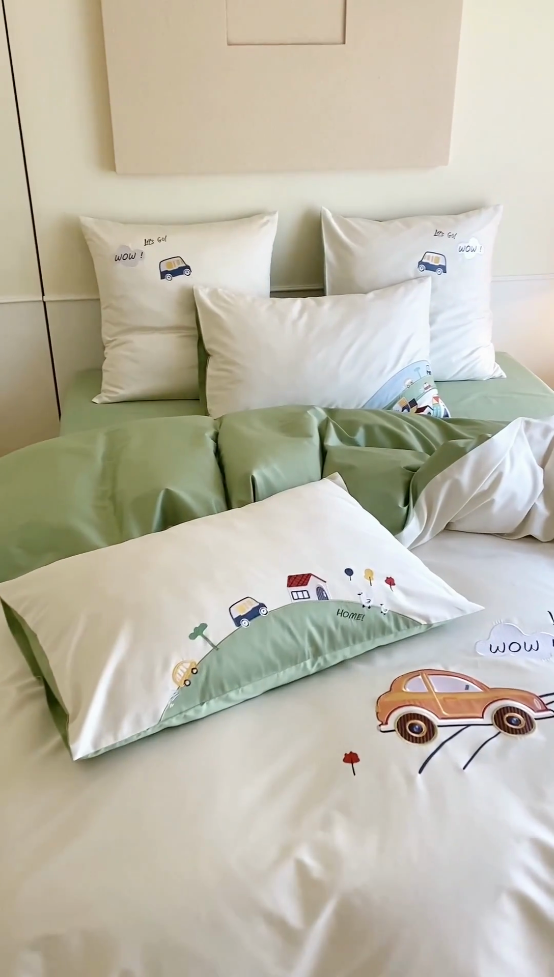 91家纺网 家纺一手货源 找家纺 （总）星野 2024秋冬新款双股澳棉贴布绣四件套-完美假日