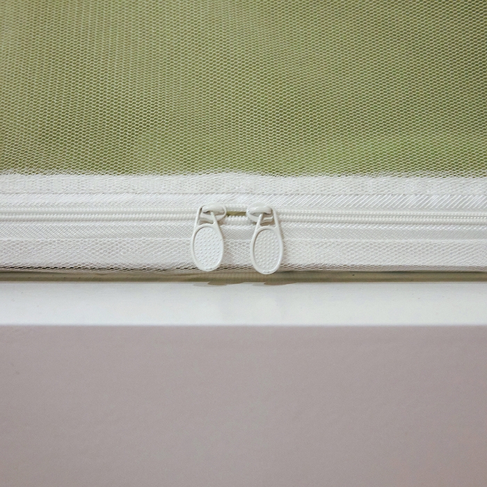 91家纺网 家纺一手货源 找家纺 2024新款学生宿舍强遮光坐床蚊帐 绿色-心想事橙