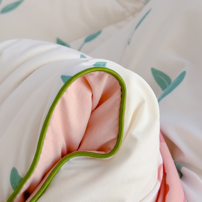 91家纺网 家纺一手货源 找家纺 卡派 2024新款亲肤水洗棉印花春秋被 可爱兔