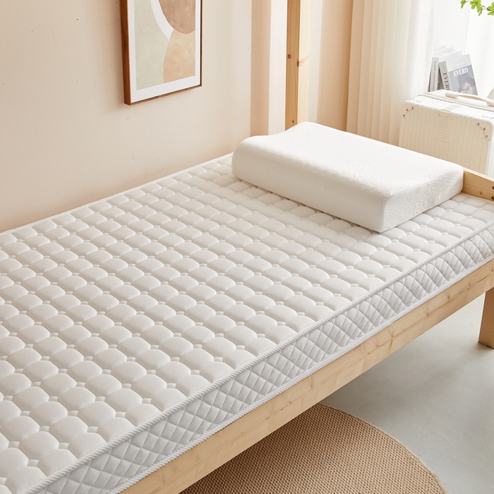 91家纺网 家纺一手货源 找家纺 卡派 2024新款单人床乳胶记忆棉立体加厚加高床垫5-10cm（面包格系列） 奶白