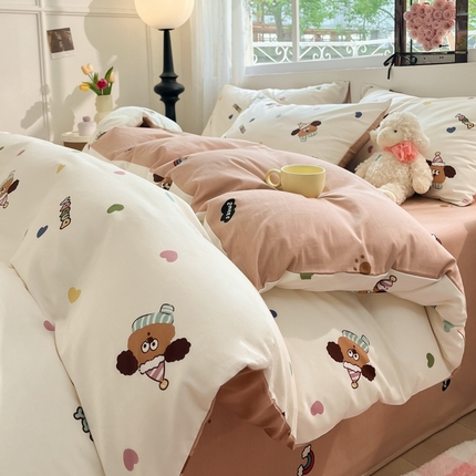 91家纺网 家纺一手货源 找家纺 （总）慕尚家纺 2025新款全棉印花四件套