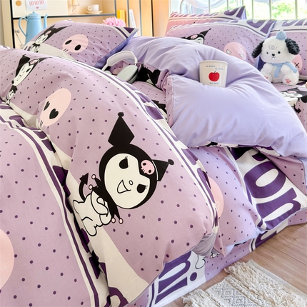 91家纺网 家纺一手货源 找家纺 （总）2024新款授权经典奥特曼-三丽鸥全棉卡通四件套学生三件套【含防伪标】