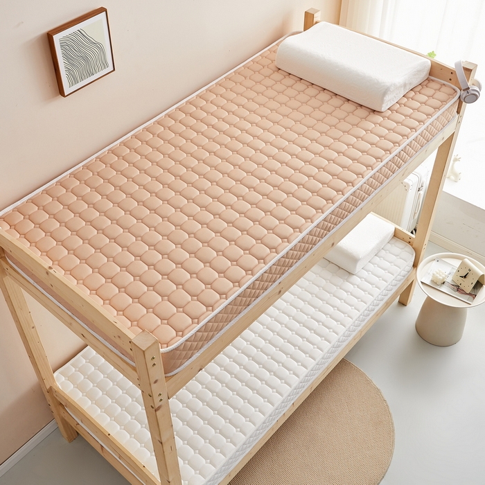 91家纺网 家纺一手货源 找家纺 卡派 2024新款单人床乳胶记忆棉立体加厚加高床垫5-10cm（面包格系列） 驼色