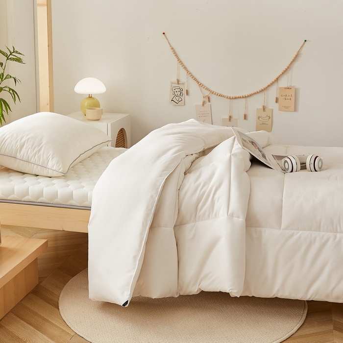 91家纺网 家纺一手货源 找家纺 卡派 2024新款学生宿舍专用被芯+床垫 被子