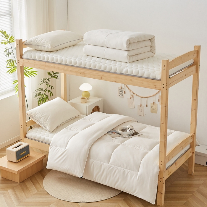 91家纺网 家纺一手货源 找家纺 （总）卡派 2024新款学生宿舍专用被芯+床垫