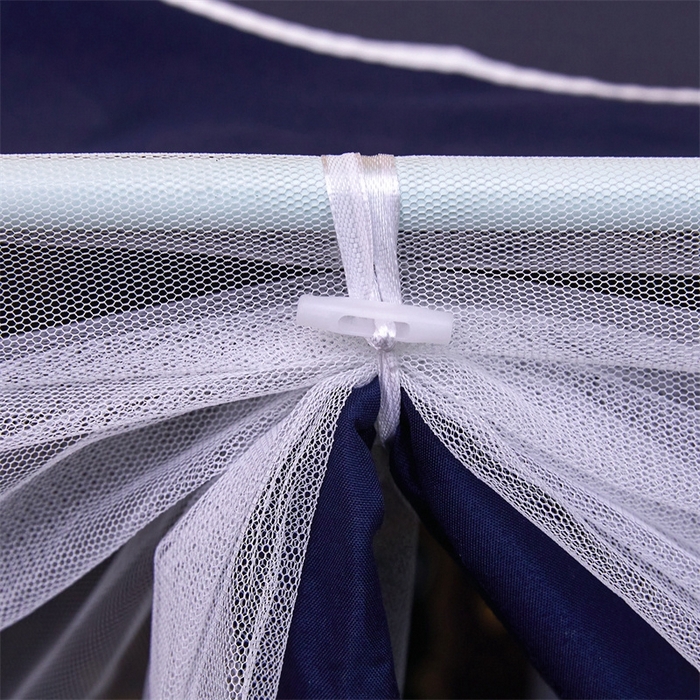 91家纺网 家纺一手货源 找家纺 迪凡保罗蚊帐 2025新款2416纳米环保加厚强遮光大版数码印花学生蚊帐（自带靠墙帘） 游泳熊猫