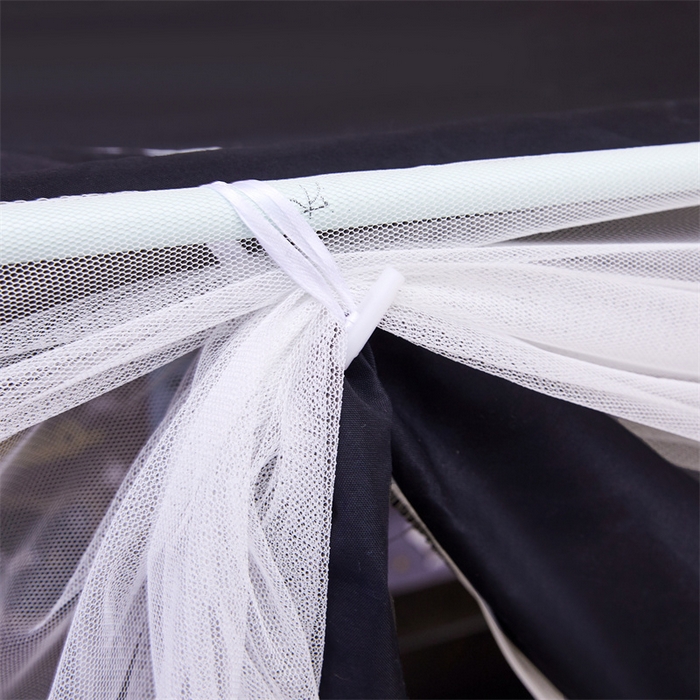 91家纺网 家纺一手货源 找家纺 迪凡保罗蚊帐 2025新款2416纳米环保加厚强遮光大版数码印花学生蚊帐（自带靠墙帘） 可爱熊猫