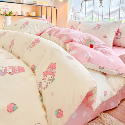 91家纺网 家纺一手货源 找家纺 （总）2024新款授权经典奥特曼-三丽鸥全棉卡通四件套学生三件套【含防伪标】