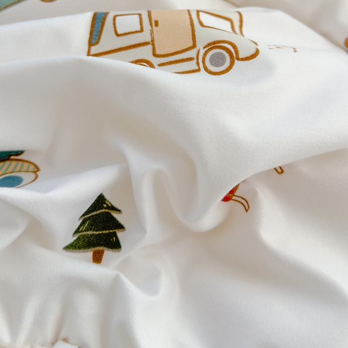 91家纺网 家纺一手货源 找家纺 卡派 2024新款亲肤水洗棉印花春秋被 汽车总动员