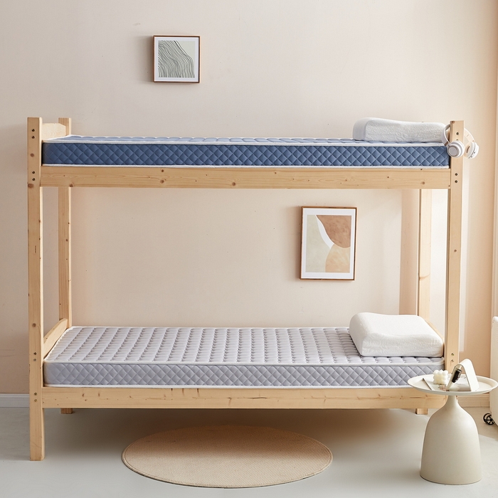 91家纺网 家纺一手货源 找家纺 卡派 2024新款单人床乳胶记忆棉立体加厚加高床垫5-10cm（面包格系列） 灰色