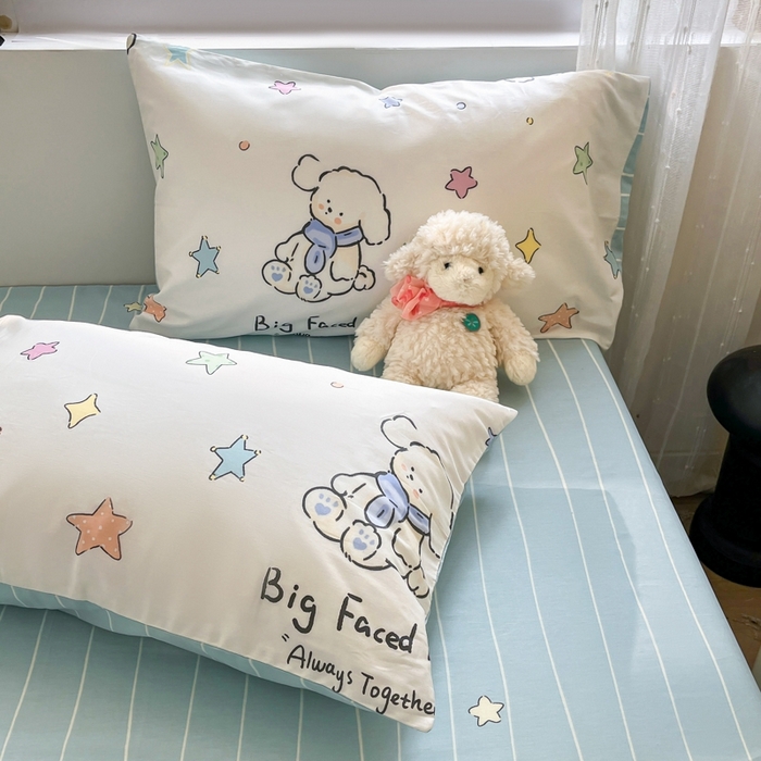 91家纺网 家纺一手货源 找家纺 慕尚家纺 2025新款全棉印花四件套 旺旺