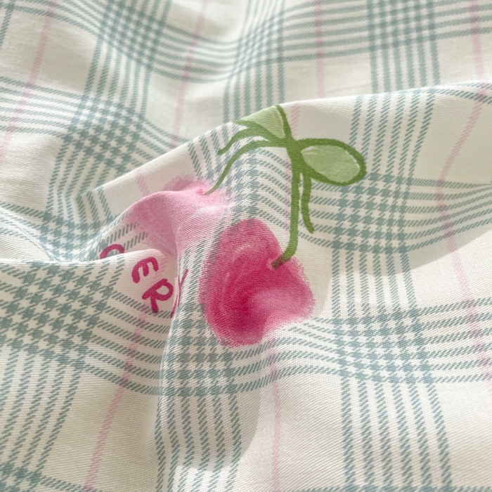 91家纺网 家纺一手货源 找家纺 慕尚家纺 2025新款全棉印花四件套 樱桃