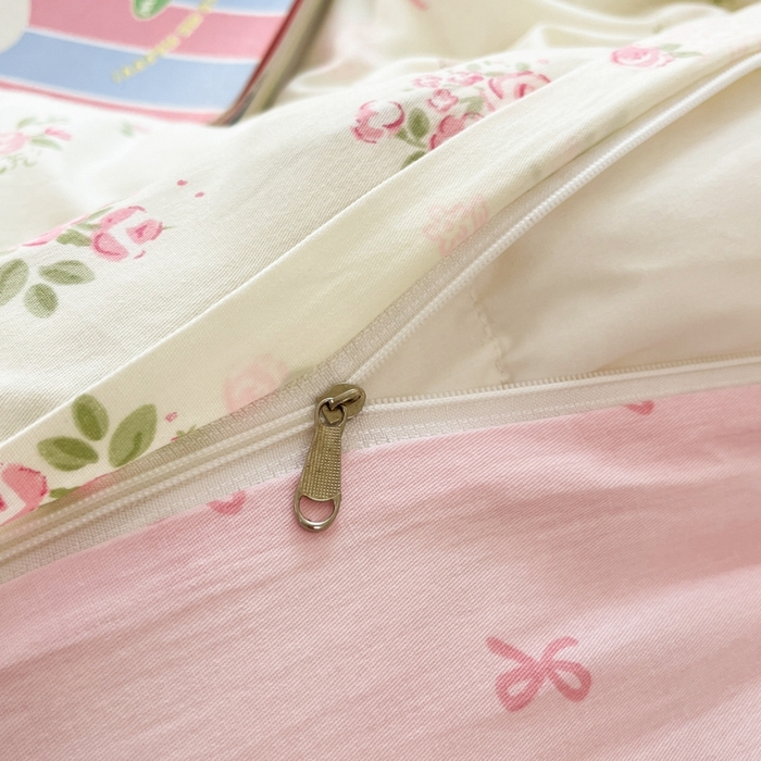 91家纺网 家纺一手货源 找家纺 慕尚家纺 2025新款全棉印花四件套 铃兰花