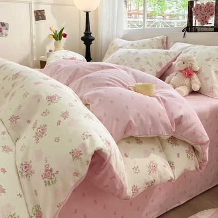 91家纺网 家纺一手货源 找家纺 （总）慕尚家纺 2025新款全棉印花四件套