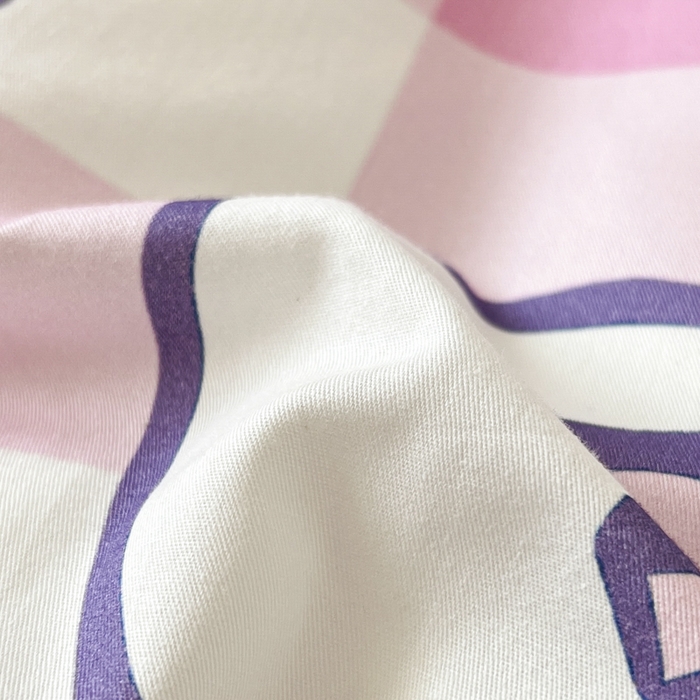 91家纺网 家纺一手货源 找家纺 暮思家居 2024新款正版授权三丽鸥大阪全棉数码印花纯棉四件套 大版-格子库洛米