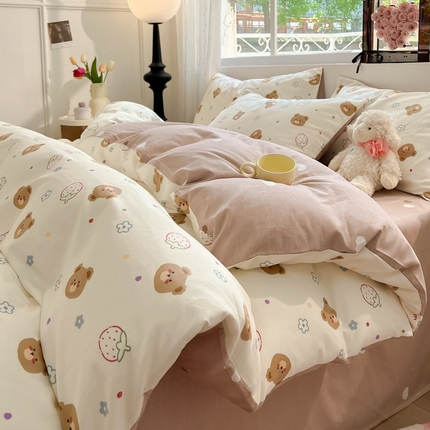 91家纺网 家纺一手货源 找家纺 （总）慕尚家纺 2025新款全棉印花四件套