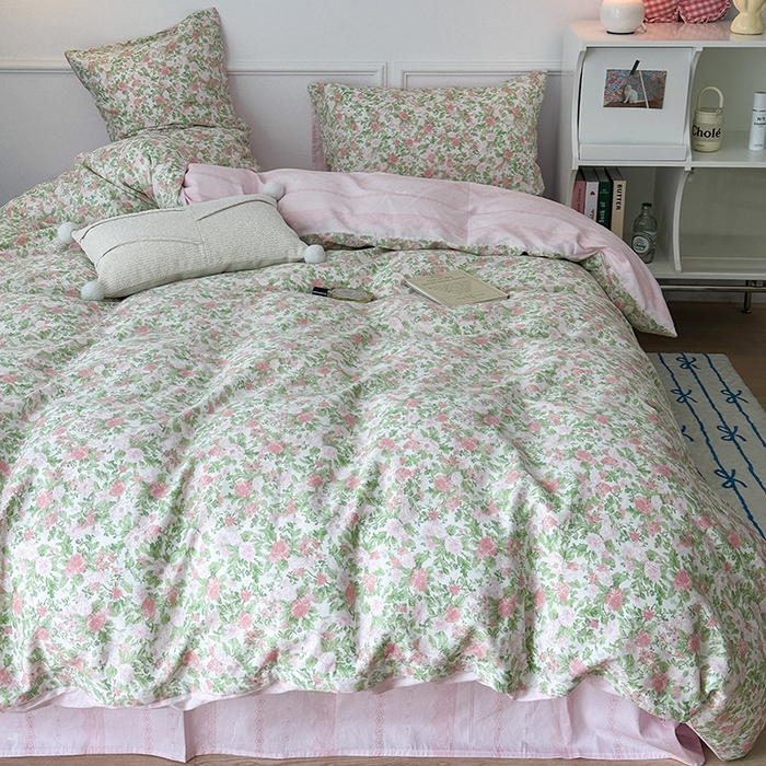 91家纺网 家纺一手货源 找家纺 （总）2024新款13070跑量款全棉四件套--花卉系列