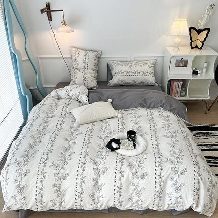 2024新款13070跑量款全棉四件套--花卉系列 木槿花语