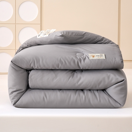 梦恬佳 2024新款A类原棉亲肤棉大豆被夏被春秋被冬被 浅灰