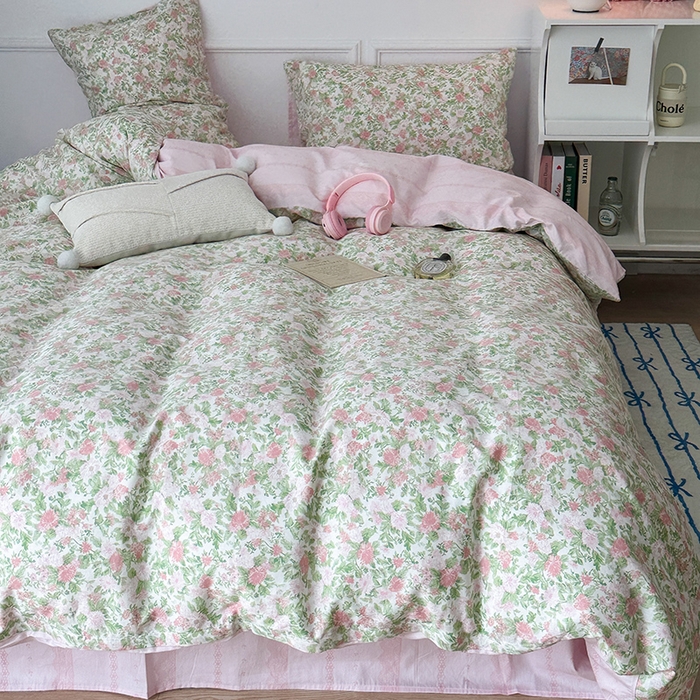 91家纺网 家纺一手货源 找家纺 （总）2024新款13070跑量款全棉四件套--花卉系列