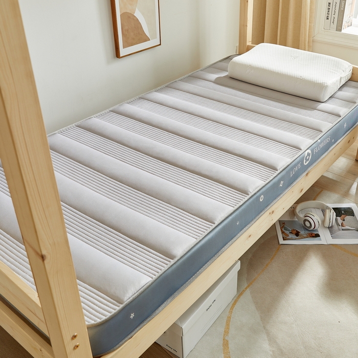 91家纺网 家纺一手货源 找家纺 卡派 2024新款单人床乳胶记忆棉立体加厚加高床垫 （时尚简约系列） 简约条-灰