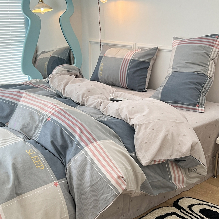 91家纺网 家纺一手货源 找家纺 2024新款13070跑量款全棉四件套--北欧系列 斯普兰德