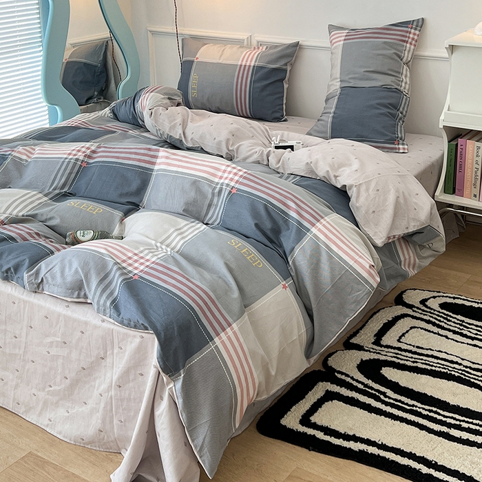 91家纺网 家纺一手货源 找家纺 2024新款13070跑量款全棉四件套--北欧系列 斯普兰德