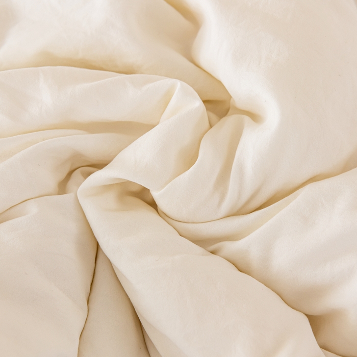 91家纺网 家纺一手货源 找家纺 好宜家纺 2025新款水洗棉新疆棉花被芯拉链款二合一子母被冬被春秋被夏被学生宿舍被褥 单被子-米白+奶绿