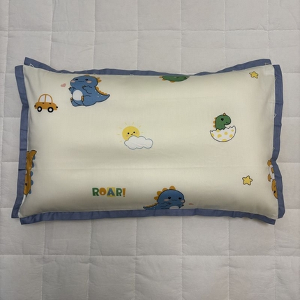 良佐生活 2024新款A类133x72铂金全棉枕套枕头枕芯七彩童年系列 枕套+枕芯 小胖龙