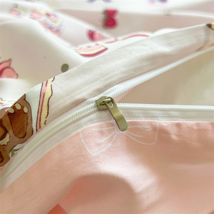 91家纺网 家纺一手货源 找家纺 红馆 2025年全棉12868印花系列四件套爱心伙伴