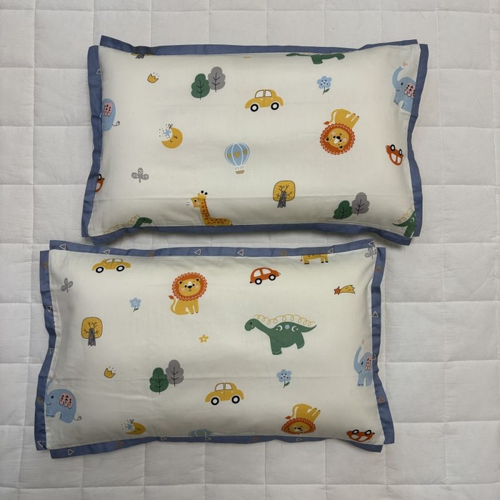 91家纺网 家纺一手货源 找家纺 良佐生活 2024新款A类133x72铂金全棉枕套枕头枕芯七彩童年系列 枕套+枕芯 好利友