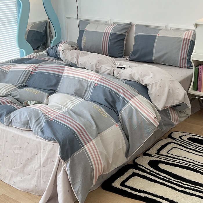 91家纺网 家纺一手货源 找家纺 2024新款13070跑量款全棉四件套--北欧系列 斯普兰德