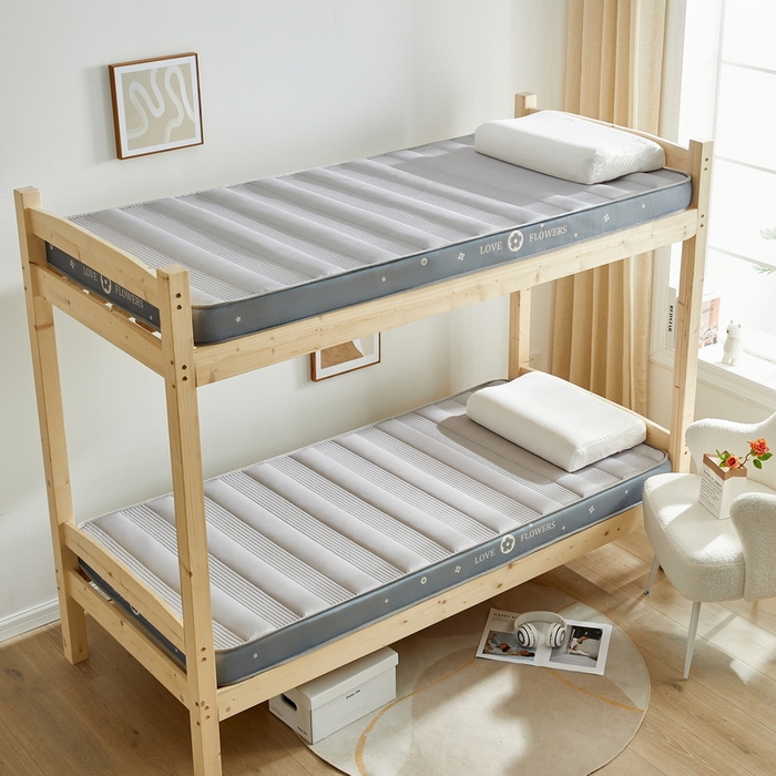 91家纺网 家纺一手货源 找家纺 卡派 2024新款单人床乳胶记忆棉立体加厚加高床垫 （时尚简约系列） 简约条-灰